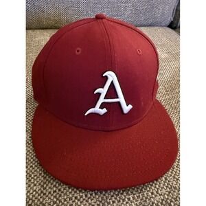 Arkansas Razorbacks New Era Hat Cap 59Fifty Low Profile Fitted Size 7.25 - 7 1/4